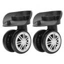 Suitcase Wheel Replacement, Mute Double Row Luggage Wheel Universal Outdoor Swivel Caster for Luggage Suitcase Trolley 2pc
