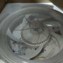 Ceiling Fans with Lights and Remote, Modern Low Profile Ceiling Fan with Light, Stepless Color Temperature Dimmable and 6 Speeds, Flush Mount Ceiling Fans for Bedroom, Kids Room and Kitchen (19 inch, White)