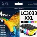 LC3033XXL Ink Cartridges with Super High-Yield Replacement for Brother LC3033 LC3035 BK/C/M/Y XXL Work with MFC-J995DW MFC-J805DW MFC-J815DW Printers (4 Pack)