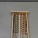 Boho Abacus - STEM Toy- Boho Nursery Decor and Playroom Decor- Math Toddler Toy with Beads- Montessori Toys - Aesthetic Modern Educational Wooden Toys (rectangle, Multicolor)