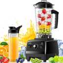 Blenders for Kitchen with 68Oz. Pitcher and 20Oz. To-go Cup, BPA-Free Countertop Blenders for Smoothies, Smoothie Blender for Ice Crush, Frozen Drinks (Black)
