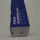 Food Warming Mat - Fast Heating Silicone Electric Warming Tray with 4 Level Temperature, Raised Feet Protects Table, Roll Up Buffet Hot Plates Heat Pad, Portable Food Warmer for Parties Home Travel (Blue)