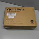 Love's cabin Quilts for Full Bed White Bedspreads Bedding Set - Summer Lightweight Bedspread Comforter - Coin Pattern Bedding Coverlet for All Season - 3 Pieces (1 Quilt, 2 Pillow Shams) (Full (80"x90"))