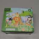 THINKBAY 4PCS Safari Elephant Animals Figurines Toys, Plastic Zoo Animals Toys for Kids Includes African & Asian Elephant and Cubs, Birthday Gift Party Favors Cake Toppers for Boys Girls