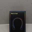 KIDEE Neck Fan, Portable Bladeless Neck Fans, Upgrade 360 Airflow, Super Quiet, 3 Speeds, 4000mAh Personal Wearable Neck Fan, Upgraded Cooling Air Volume USB Rechargeable Hands Free Fan (Dark-black)