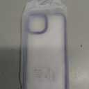 for iPhone 15 case,Crystal Clear Hard PC Back +Soft TPU Frame Shockproof Military-Drop Protection,Classic Hybrid Case for iPhone 15-6.1"Dark Purple