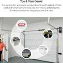 Genie 6072H-B Wall Mount Garage Door Opener with Battery Backup, Wall Mounted & Space Saving, 6.8 in. wide x 14.5 in. tall x 9 in. deep