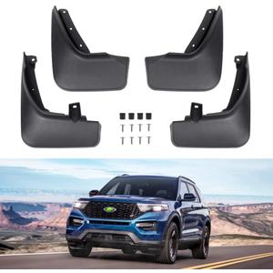Autorder Mud Flpas Splash Guards for Ford Explorer 2020-2025 2026 Accessories Mudflap Fender Flares Front and Rear Mud Guard Set 4PCS