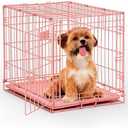 Midwest Color iCrate Folding Dog Crate Pink, 1"L x 1"W x 1"H
