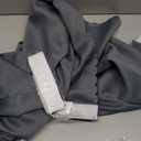 Magic Tape Stick on Curtains Blackout Curtains for Bedroom no Drillng Self Adhesive Curtain no Rod Small Window (Grey, 35" W x 40" L) 2 Panels