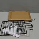 DEAYOU Kitchen Wrap Organizer Rack Wall Mount, Cabinet Door Storage Basket, Sturdy Metal Aluminum Foil Holder for Sandwich Bag, Wax Paper, Plastic Wrap, Food Bag, Cutting Boards, Black