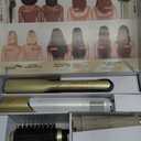 Shark Glam Ceramic & Powerful Air Styling & Drying System, with Silki Straightener & Shark Glossi Air Glosser, for Drying, Curling, Straightening & Glossing, Gold, HD6051S (Straight & Wavy Hair)