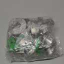 16 Pack Stainless Steel Closet Pole Sockets, 1-1/4 Inch Closet Rod Support U-Shaped Curtain Rod Holders Flange Set Rods Holder with Screws