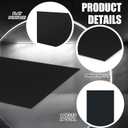 Threehoney HDPE Sheet 1/4" Thick 24 x 48 Inch, HDPE Plastic Sheet High Density Polyethylene Board Flexible Solid Plastic Block for DIY Projects Crafts Machining Home(Black)