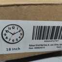 Rohioue 18 Inch Wall Clock, Modern Battery Operated Wall Clocks, Silent Non Ticking Large Analog Clock for Living Room, Office, Home, Bedroom, Kitchen, Bathroom(Black)