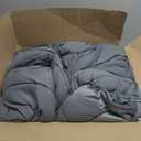 SLEEP ZONE Cooling Queen Mattress Topper, Premium Zoned Cool Mattress Pad Cover, Padded Mattress Protector Breathable Washable, Deep Pocket 8-21" (Grey, Queen)