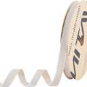 VATIN Ivory Velvet Ribbon 3/8 inches Continuous 20-Yards Spool Use for Gift Wrapping, Handmade Craft Ornaments Bow Making, Christmas Tree Ornaments Wreath Decoration Wedding Boutonnieres