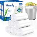 1.2 gallon trash can liners,Small clear Garbage Bags 300,Extra Strong 1.2 Gal Trash Bag,Fit 4.5-6 liters trash Bin Liners for Home Office Kitchen 5 Pcs