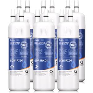 Stokk EDR1RXD1 Water Filter Replacement Compatible with Everydrop Filter 1, EDR1RXD1B, Whirlpool W10295370A, P8RFWB2L, P4RFWB, P5WB2L, 46-9081, 46-9930, RW001 Refrigerator Water Filter, 6 Pack