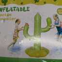 Sprinkler for Kids, Inflatable Cactus Water Toys for Boys Girls, Summer Outdoor Game with 4 Rings, Backyard Water Sprinkler Spray Toy Fun Gifts for Children Ages 3 4 5 6 Years and Up