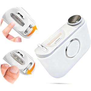 Adjustable Blade Opening Electric Nail Clipper White