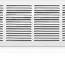 Fancat 24"W x 8"H Return Air Grille [Duct Opening Size], Steel HVAC Return Air Vent Cover for Wall & Ceiling, White Powder-Coated Rust-Resistant AC Cold Air Return, Outer Dimensions 25.75"W x 9.75"H