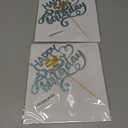 2 x Sky Blue Glitter Happy 1st Birthday Cake Topper, One Year Old Birthday Party Cake Decor, Gold Number 1 Birthday Party Supplies Decorations for Baby Girl or Baby Boy