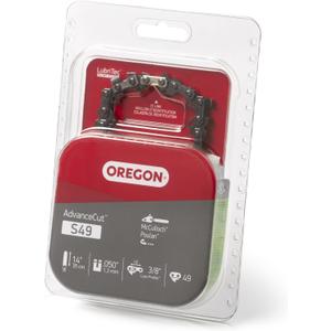 Oregon S49 AdvanceCut Replacement Chainsaw Chain for 14-Inch Guide Bar, 49 Drive Links, Pitch: 3/8" Low Vibration, .050" Gauge, Fits Craftsman, Poulan, and More