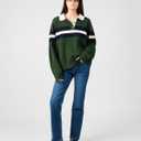 WEWOREWHAT Women's Knitted Rugby Shirt, XS