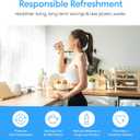 Brio Bottom Loading Water Cooler Dispenser for 5 Gallon Bottles - 3 Temperatures with Hot, Room & Cold Spouts, Child Safety Lock, LED Display with Empty Bottle Alert, Stainless Steel