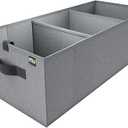 MIU COLOR Trunk Organizer for Car, Car Organizer, Sturdy Trunk Organizer for SUV, Non-Slip Bottom, Storage Organizer for Sedans, Van, Jeep, Grocery, Large 3 Compartments, Blue 32"×13"×10.6"