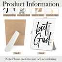 ERYBHKRTYH Christian Sign, But God Bible Verse Wooden Stand Sign 5x7 Inch, Christian Gifts for Women Men, Religious Decorations for Home Office Church Prayer Room Desk Table Decor