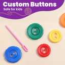 Loom Knitting Kit for Beginners - DIY Hat & Scarf Craft Toy with Buttons - Fun Crochet Toy for Kids Ages 7 8-12 - Perfect Birthday and Christmas Gift for Girls