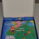 V2 Interactive Bilingual United States Map for Kids Learning, Talking USA Map Poster Geography Games Personalized Toys for Boys & Girls Ages 3-12