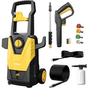 Electric Pressure Washer, 4800 PSI 3.2 GPM High Pressure Cleaning Machine with Foam Cannon, Power Washer with 20 FT Hose and 35 FT Power Cord, 4 Connect Nozzles