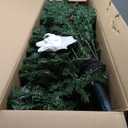 7 ft. Pre-Lit Artificial Christmas Tree Hinged with 460 LED Lights and Pine Cones