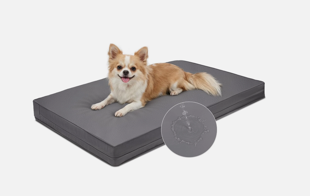 Vonabem Waterproof Washable Dog Crate Pad 29x18inch AntiSlip Grey