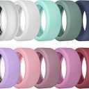 Ring Cover for Oura Ring Gen 4/ Gen 3, Anti-Scratch Elastic Silicone Oura Ring Case Protector for Men Women Working Out Gym (S (6/7/8/9/10), 10Collors)