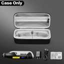 Case Compatible with Dremel Lite 7760 N/10 4V Li-Ion/ PawControl 7760-PET Dog Cordless Rotary Tool Multi-Purpose Kit, Zipper Mesh Pocket Storage Holder for USB Charging Accessory Changes (black)
