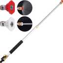 CONGDAREN 2025 Upgraded Extendable Jet Nozzle Power Washer - 2-in-1 High Pressure Washer Tool for Garden Hose, Adjustable Length 18“-32”, with Dual High-Pressure Nozzles and Hose Quick Connectors