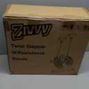 ZIWWVY Twist Stepper with Resistance Bands - 300LBS Capacity Mini Stepper Machine with LCD Monitor, Silent Hydraulic Home Gym Equipment for Full Body Workout