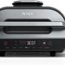 Ninja Foodi Smart 6-in-1 Indoor Grill & Air Fryer, 4 Qt, Black/Grey, FG551 | Smart Cook System with built-in thermometer, XL capacity, perfect doneness, rare to well done. 6-in-1: Grill, Air Fry & more