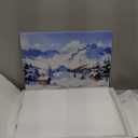 Acrylic Display Case for Lego Santa's Post Offic Building Set -Christmas Dcor Display Box for Lego 10339, Clear Acrylic Plate with Base & HD Painted Background (Not Included The Model)