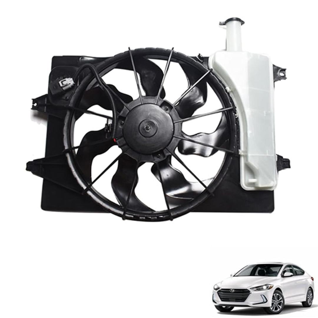 Radiator Condenser Cooling Fan Assembly Replacement for 2017-2019 Elantra Sedan