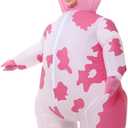 Arokibui Inflatable Cow Costume Blow up Costume for Cosplay Party Festival Halloween Parade Carnival Suit Jumpsuit