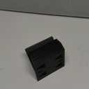 Blulu 50 Pcs Surface Mount Impaler for Wall Mounting Acoustic Panels, 18 Ga Galvanized Steel Plate with Protruding Triangular for Gypsum Board Plywood Masonry (Black)