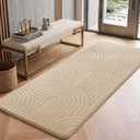 Sour Lemon 2x6 Runner Rug for Hallways Non Slip, Bedroom Modern Rugs Beige
