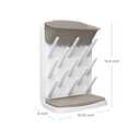 Ubbi Vertical Baby Bottle Drying Rack, Space Saving Countertop Drying Rack Baby Accessory, Taupe