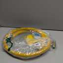 Roastove 48" Flexible Yellow Coated Gas Line Connector Kit for Stove, Dryer, Gas Water Heater, Furnace,5/8 in.OD(1/2 in. IDFlexible Gas Line with Connector 1/2" FIP &1/2"MIP & 3/4"MIP Fitting