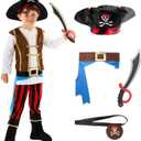 Morph Kids Pirate Outfit - Boys & Girls Pirate Costume (10-12 Years) L